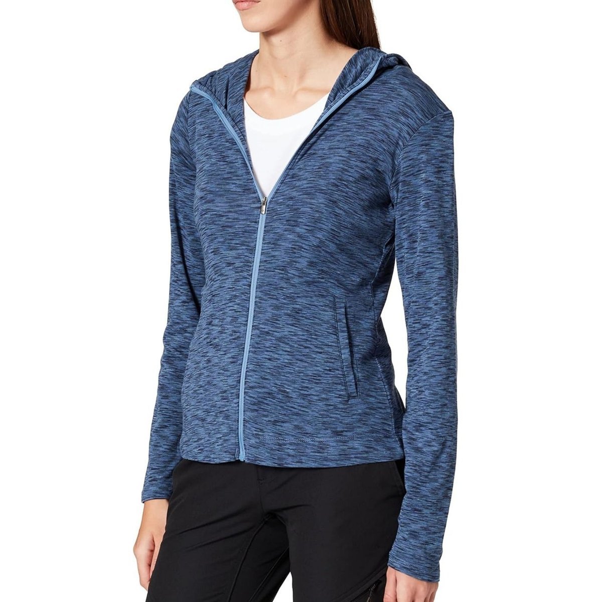 Bluza damska Columbia Outer Spaced Full Zip sportowa niebieska -XS
