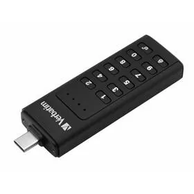 Verbatim Keypad Secure, 128GB, USB-C (49432) Czarny - Pendrive - miniaturka - grafika 1