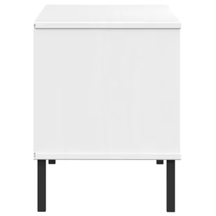 Lumarko Szafka na buty OSLO, metalowe nóżki, biała, 106x35x45 cm - Szafki na buty - miniaturka - grafika 6