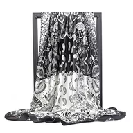 Apaszki i szaliki damskie - Damski szalik, chusta na głowę, elegancki szal damski, elegancki jedwabny szal biznesowy, chusta jedwabna, szal, bandana, chusteczka, na nadgarstek, opakowanie - miniaturka - grafika 1