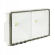 Oprawy, klosze i abażury - Oprawa Awaryjna Led 3,6W IP65 (jasny-ciemny) 1H-3H 371LM-154LM Biały - miniaturka - grafika 1