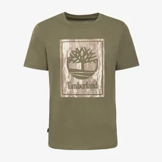 Koszulki męskie - TIMBERLAND T-SHIRT CAMO SHORT SLEEVE TEE - Timberland - grafika 1