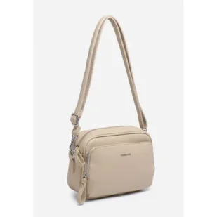 Beżowa Urocza Damska Torebka Listonoszka na Ramię LUIGISANTO Skóra Eko - Torebki damskie Beżowa Urocza Damska Torebka Listonoszka na Ramię LUIGISANTO Skóra Eko - Torebki damskie - miniaturka - grafika 1