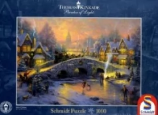 Schmidt Spiele Puzzle 1000 el. THOMAS KINKADE Duch Bożego Narodzenia SHP017 - Puzzle - miniaturka - grafika 2