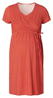 Sukienki ciążowe - ESPRIT Maternity Sukienka z dżerseju z nadrukiem na całej powierzchni, Flame Red - 609, XS - grafika 1