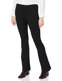 VERO MODA Spodnie damskie VMKAMMA Flared Fit XS S M L XL czarne - rozciągliwa bawełna, czarny (Black Black), XL - Spodnie damskie - miniaturka - grafika 1