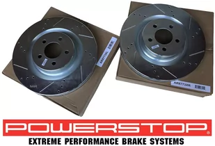 Przednia WIERCONA NACINANA tarcza hamulcowa POWERSTOP 360mm Dodge Challenger SRT Scat Pack - Tarcze hamulcowe - miniaturka - grafika 3