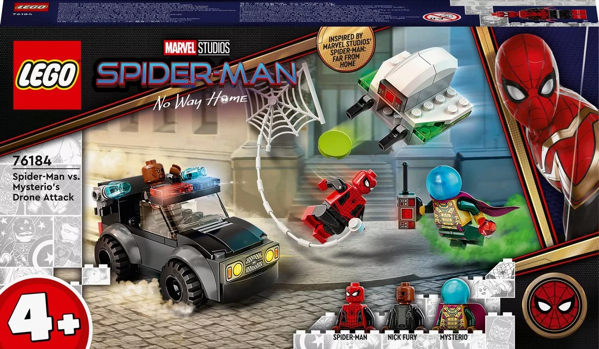 LEGO Spider-Man kontra Mysterio i jego dron 76184