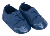 Buty dla chłopców - Buciki niechodki chłopięce granatowe OBO-167C - miniaturka - grafika 1