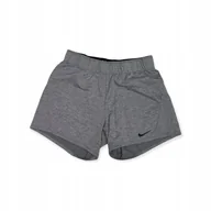 Spodenki damskie - Sportowe spodenki damskie szare NIKE XS - miniaturka - grafika 1