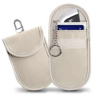 Etui z ochroną RFID na kluczyki TECH-PROTECT KLR100 Keyless RFID Signal Blocker Case Beżowy - Akcesoria motoryzacyjne - miniaturka - grafika 1