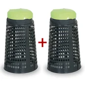 Kosze na śmieci - B2B Partner Plastikowy kosz na śmieci na odpadki na worki 120L - 1+1 GRATIS 777035 - miniaturka - grafika 1