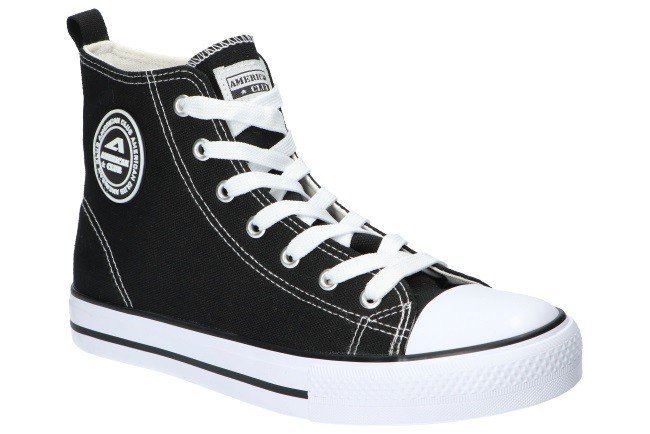 AMERICAN CLUB LH01 WYSOKIE TRAMPKI MĘSKIE BLACK 45