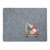 Obrusy i serwetki - Podkładka filcowa 45 x 35 cm auto szary / beżowy - miniaturka - grafika 1