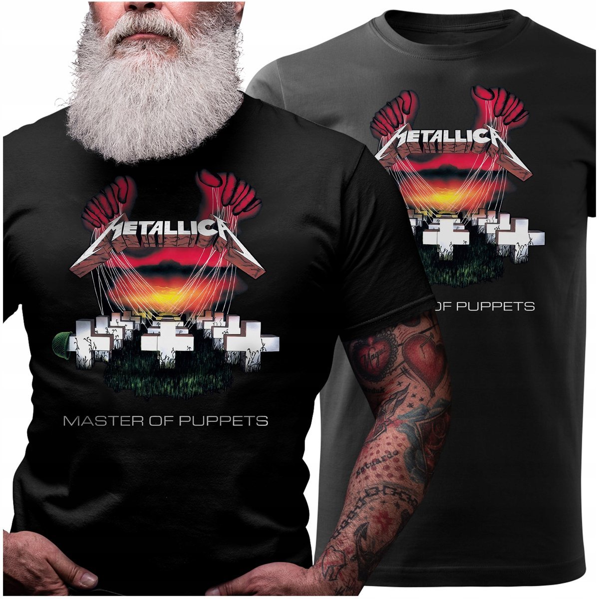 KOSZULKA MĘSKA METALLICA MASTER OF PUPPETS NA KONCERT PREZENT XXL Y4