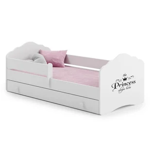 Łóżko dziecięce FALA z szufladą i barierką 160x80 Princess - Łóżka dla dzieci i młodzieży - miniaturka - grafika 1