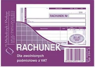 Druki akcydensowe - Michalczyk&Prokop Staples Druk akcydensowy, rachunek A6 1+1 80k DR0102 - miniaturka - grafika 1