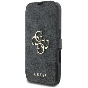 Guess GUBKP16S4GMGGR iPhone 16 6.1" czarny/black book 4G Metal Logo - Etui i futerały do telefonów Guess GUBKP16S4GMGGR iPhone 16 6.1" czarny/black book 4G Metal Logo - Etui i futerały do telefonów - miniaturka - grafika 1
