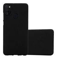 Etui i futerały do telefonów - Etui Pokrowiec Do Samsung Galaxy M21 / M30s Obudowa w FROST CZARNY TPU Silikon Case Cover Ochronny Plecki Cadorabo - miniaturka - grafika 1