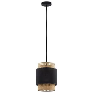 TK Lighting Lampa wisząca nowoczesna BOHO Small Black 1pł. ratan 6540 - Lampy sufitowe - miniaturka - grafika 1