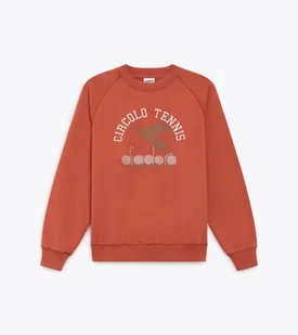 felpa uomo diadora 502.182429 sweatshirt vrew legacy marrone terra cotta - Bluzy męskie - miniaturka - grafika 1