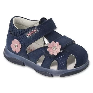 Buty dla dziewczynek - Befado obuwie dziecięce pink 170P078 niebieskie - grafika 1