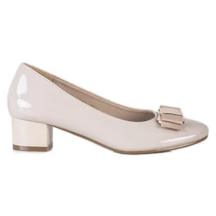 Stylowe Czółenka VINCEZA beżowy - Vinceza - Czółenka - miniaturka - grafika 1