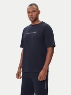 Koszulki męskie - Tommy Hilfiger T-Shirt UM0UM03685 Granatowy Regular Fit - miniaturka - grafika 1