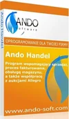 Programy finansowe i kadrowe - Program Ando Software Program do obsługi magazynu, wystawiania faktur i obsługi aukcji Allegro Ando Handel ESD - wersja elektroniczna - miniaturka - grafika 1