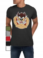 Koszulki męskie - -KOSZULKA T-SHIRT MĘSKA Z NADRUKIEM TAZ DIABEŁ TASMAŃSKI LOONEY - S - miniaturka - grafika 1