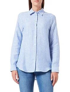 Seidensticker Damska bluzka 132512-16, niebiesko-biała, 34 - Bluzki damskie - miniaturka - grafika 1