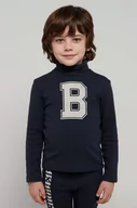 Bluzki dla dziewczynek - Bobo Choses longsleeve dziecięcy kolor granatowy z nadrukiem - miniaturka - grafika 1