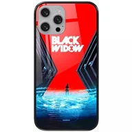 Etui i futerały do telefonów - ERT GROUP etui na telefon Apple Iphone 13 PRO MAX, case oryginalny i oficjalnie licencjonowany przez Marvel, wzór Black Widow 001, wykonany z hartowanego szkła, etui ochronne - miniaturka - grafika 1
