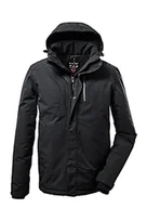 Kurtki męskie - Killtec Kow męska kurtka funkcyjna Kow 161 Mn Jckt z odpinanym kapturem, czarna, XXXL, Czarny, 3XL - miniaturka - grafika 1