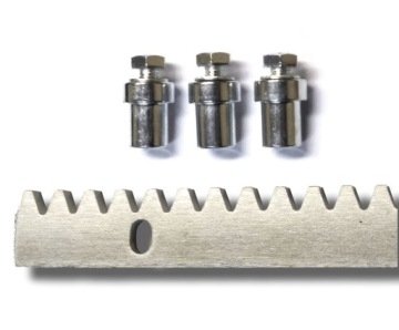 Metal-Plast Listwa Zębata Metalowa 8mm Do Bramy Przesuwnej Moduł 4, Dł. 1m, Uniwersalna