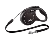 Smycze dla psów - Flexi Classic Smycz linkowa, rozm M 5m do 20kg, czarna - miniaturka - grafika 1
