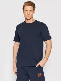 Koszulki męskie - Ecoalf T-Shirt Sustan GATSSUSTA8034MS22 Granatowy Regular Fit - grafika 1