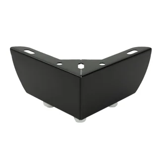 Noga meblowa Narożna czarny mat wysokość 5,5 cm - Zawiasy, okucia i inne akcesoria Noga meblowa Narożna czarny mat wysokość 5,5 cm - Zawiasy, okucia i inne akcesoria - miniaturka - grafika 1