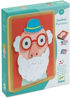 Klocki - Djeco Drewniane magnesy i metalowe pudełko - Portrety - miniaturka - grafika 1