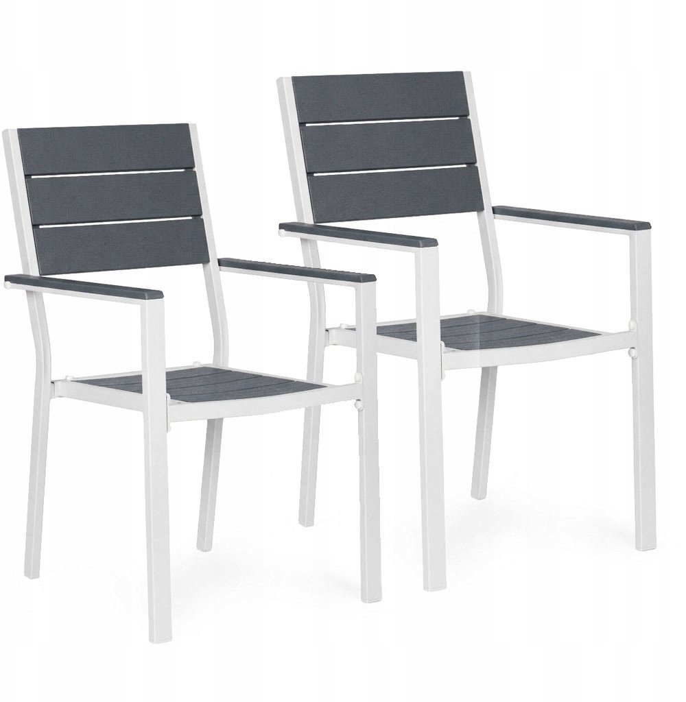 MultiGarden Garden4You Zestaw krzeseł ogrodowych stalowe 150kg