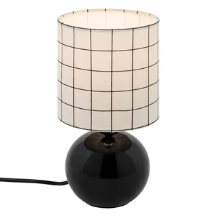 Lampka stołowa 25 cm Mała na stolik nocny Z abażurem biurkowa Do sypialni - Lampy stojące - miniaturka - grafika 1