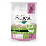 Mokra karma dla kotów - Versele-Laga Schesir Cat Bio Adult 85 g karma mokra dla kota BIO wieprzowina 85g - miniaturka - grafika 1
