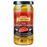 Pasztet i przetwory mięsne - Primo Gusto Melissa Duże oliwki greckie ręcznie nadziewane suszonymi pomidorami 230 g - miniaturka - grafika 1