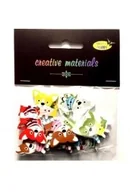 Zabawki kreatywne - Guziki ozdobne Pieski 25mm 15szt - miniaturka - grafika 1