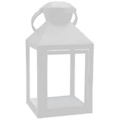 Pozostałe ozdoby ogrodowe - Latarenka 20,5 x 10 cm biały CORTINA POLAND - miniaturka - grafika 1