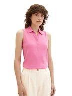 Koszulki i topy damskie - TOM TAILOR Damska koszulka polo, 31647 - Nouveau Pink, S - miniaturka - grafika 1