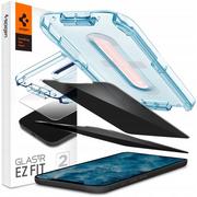 Szkła hartowane na telefon - Spigen Szkło do etui + Aplikator Glas.tr EZ Fit Privacy 2-Pack iPhone 12 / 12 Pro 8809710757134 - miniaturka - grafika 1