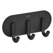 Wieszaki łazienkowe - Haczyk kuchenny czarny mat Tiger - miniaturka - grafika 1