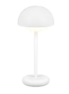 Lampy stojące - Trio Leuchten Biała lampa stołowa z akumulatorem LED i 3-stopniowym dotykowym ściemniaczem – Maureen - miniaturka - grafika 1