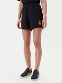 Spodenki damskie - Fila Szorty sportowe Lisakovsk FAW1047 Czarny Loose Fit - miniaturka - grafika 1